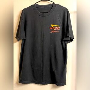 In-N-Out Burger T-Shirt (L) California Vintage Car black Chevy Short Sleeve